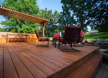 Deck staining in Los Gatos, CA by New Look Painting.